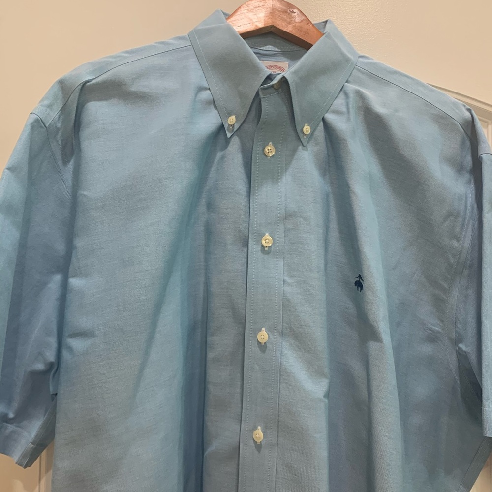 Brooks Brothers blue short sleeve size XXL